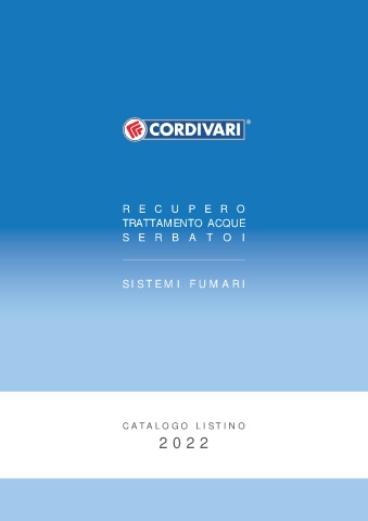 CORDIVARI - Listino Trattamento Acque e Sistemi Fumari